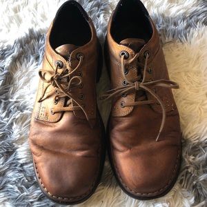 Brown/Tan Leather Timberland Low Top Shoes